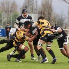 Un momento del derbi regional entre El Salvador y Burgos.