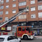 Intervención de los bomberos en la calle Tórtola 15.