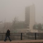 Niebla en Valladolid.