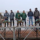 Las cuatro galgas en liza en la jornada de cuartos de final de este martes.