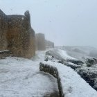 Imagenes de la nevada en la localidad vallisoletana de urueña.