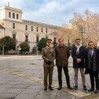 Enrique Galván, José Ignacio de Uribe, Javier Pérez y Javier Burrieza, esta mañana