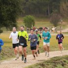 Participantes en el cross en Contiendas (Valladolid).