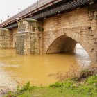 Crecida del río Pisuerga, a su paso por la capital de Valladolid