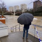 Aumenta el caudal del Río Pisuerga a su paso por Valladolid