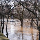 El río Pisuerga a su paso por la capital vallisoletana.