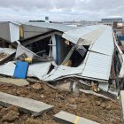 Derrumbe de una nave en el polígono san Cristóbal.