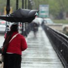 Episodio de fuertes vientos en Valladolid en una imagen de archivo