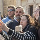 El líder de Vox, Santiago Abascal, en un acto preelectoral en Arévalo, en Ávila