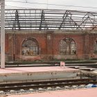 Depósito de locomotoras de Valladolid.
