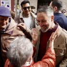 El presidente de Vox, Santiago Abascal, visita Tordesillas