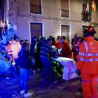 Derrumbe de una vivienda de dos plantas en Siete Iglesias de Trabancos (Valladolid)