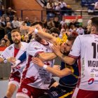 Imagen del BM Logroño La Rioja-Recoletas Atlético Valladolid.
