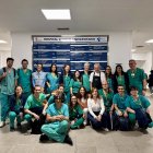 El equipo del hospital Clínico junto a Raúl Otazo