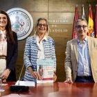 María Molinos Senante, Pilar Garcés y José María Marbán, hoy, en Santa Cruz