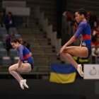 España en un ejercicio del Campeonato de Europa.