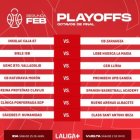 Cruces de primera ronda (octavos de final) de los playoffs de ascenso a Primera FEB.