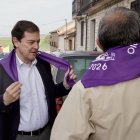 El presidente de la Junta en funciones, Alfonso Fernández Mañueco, en Villalar de los Comuneros