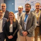 El gerente del Hospital Clínico Universitario de Valladolid, José Antonio Arranz Velasco, junto a representantes de los servicios clínicos relacionados, informa de la participación del centro hospitalario en dos ensayos clínicos internacionales en tratamiento del cáncer de próstata
