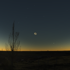 Simulación de Astroval sobre el eclipse solar 2026 en Rueda