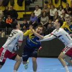 Imagen del derbi ante Nava jugado en la primera vuelta (29-30).