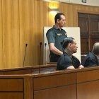 El acusado, Martín I.G, en la Audiencia de Valladolid