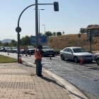 Obras de asfaltado en la calle Manuel Jiménez Alfaro