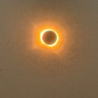 Fase de la totalidad del eclipse solar desde Valladolid
