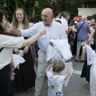 Entrega de pañoletas de los más pequeños.