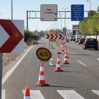 Cortada la N-601 por obras en el viaducto de Los Tramposos.