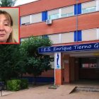 IES Enrique Tierno Galván, y en un recuadro, la madre de un menor con TEA