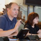 El concejal de Medio Ambiente, Alejandro García Pellitero, durante el Consejo de Administración de la Entidad Pública Empresarial Agua de Valladolid (Aquavall)