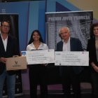 Mei Ling con el Premio Joven Promesa junto a Lolo Velasco, José Luis López Valdivielso y Mayte Martínez.