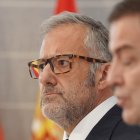 Carlos Pollán y Alfonso Fernández Mañueco durante la presentación del proyecto de presupuestos para 2027.