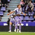 Arnu celebra su gol ante el Eldense.