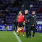 Fran Escribá, en la banda de Zorrilla ante el Albacete.