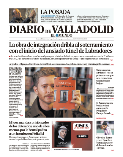 Portada de Diario de Valladolid del 22 de marzo de 2024