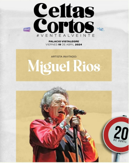 Una imagen del cartel promocional con la participación de Miguel Ríos