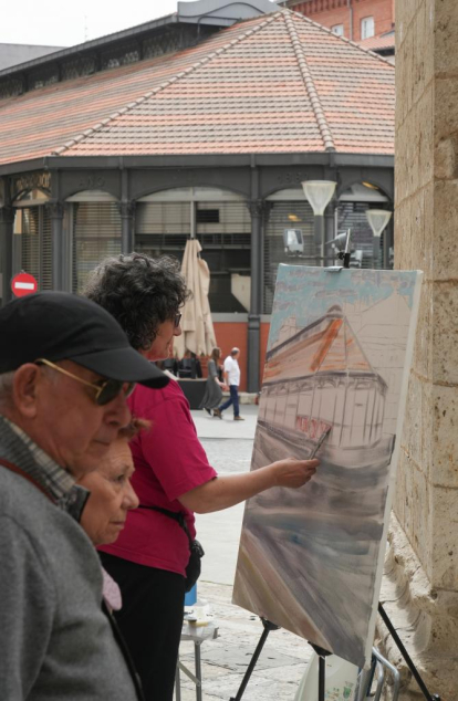 Feria de San Pedro Regalado. Concurso de pintura rápida.