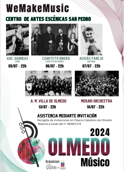 Cartel del Festival Olmedo-Músico 2024.