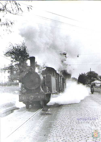 Locomotora del Tren Burra en 1960