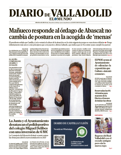 Portada del miércoles 10 de julio