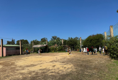 Uno de los ejercicios del Campus en la Granja Escuela de Tánger.