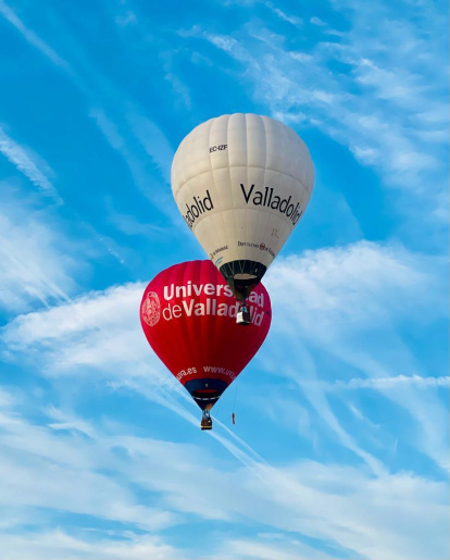 Vista del vuelo de dos globos de la edición del pasado año del Open Diego Criado del Rey