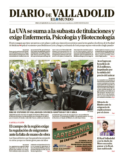 Portada sábado 21