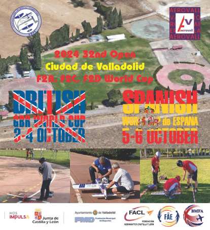 Cartel anunciador del Valladolid World Cup de Aeromodelismo.