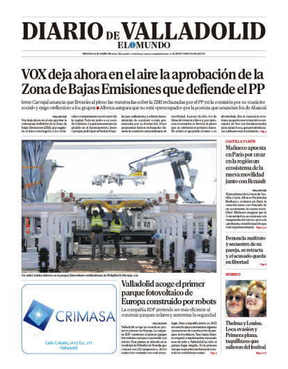 Portada del 23 de octubre