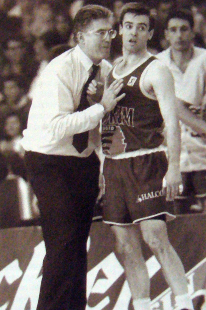 Moncho Monsalve en su etapa como entrenador del Fórum Filatélico Valladolid.