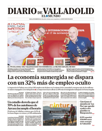 Portada del 14 de noviembre