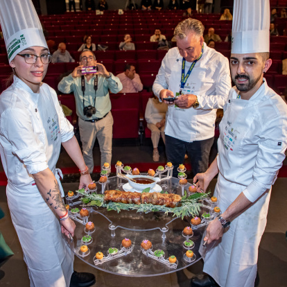 Víctor Talavera y Andrea San José logran el primer premio del Campeonato Nacional de Cocina.